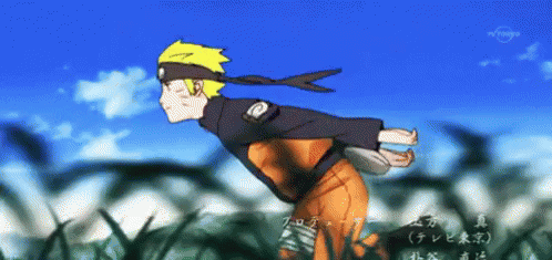 Naruto running animated gif weeb meme.